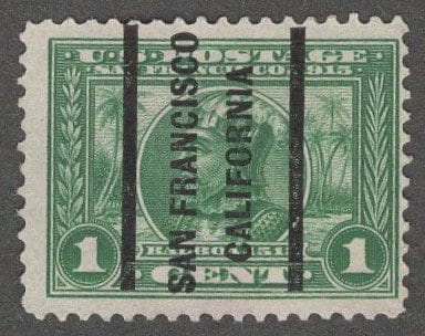Scott# 397 "BALBOA" PAN PACIFIC EXPO WITH L900 SAN FRAN PRECANCEL