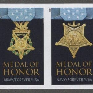 Scott# 4822-23e "MEDAL OF HONOR" NO DIE CUT PAIR, MNH
