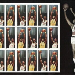 Scott# 4950-51 "WILT CHAMBERLAIN-NBA PLAYER" FULL MNH SHEET (18)