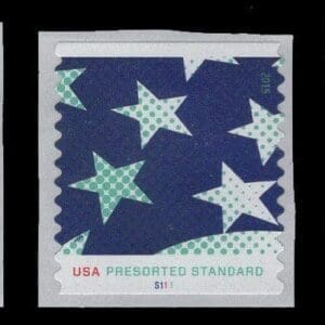 Scott# 4961-63 "STARS and STRIPES" MNH COIL SINGLES SET (3) WITH P# S111