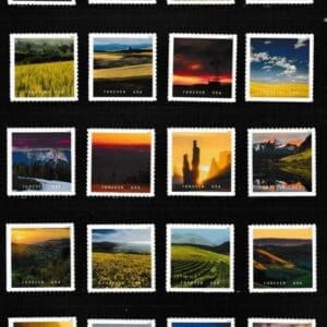 Scott# 5298 "O BEAUTIFUL" S/A SINGLES SET (20) MNH, WELL CENTERED