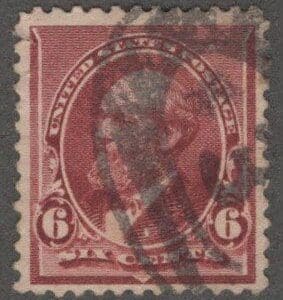 Scott# 224 "GARFIELD" USED WITH REGISTRATION CANCEL, RICH COLOR