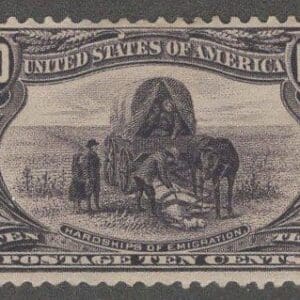 Scott# 290 TRANS-MISSISSIPPI-EMIGRATION, MINT NG, NICELY CENTERED