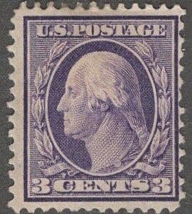Scott# 376 "WASHINGTON" MINT FLAT PLATE PERF 12 SINGLE