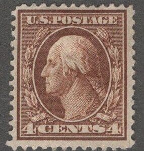 Scott# 377 "WASHINGTON" MINT PERF 12, SLW, NICELY CENTERED