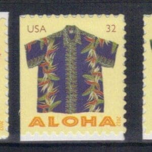 Scott# 4682-86 (4686b) "ALOHA SHIRTS" S/A BOOKLET SINGLES SET (5) MNH