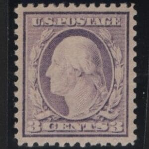 Scott# 501 "WASHINGTON" MNH FLAT PLATE TYPE I, CHOICE CENTERING