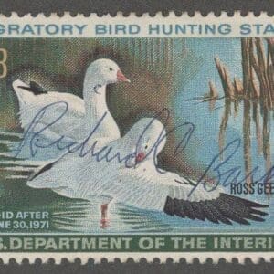 Scott# RW37 "DUCK STAMP" 1970 "ROSS DUCK" USED, NICELY CENTERED