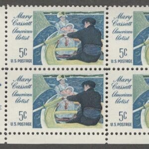 Scott# 1322 "MARY CASSATT-ARTIST" MNH ZIP BLOCK (4) NICELY CENTERED