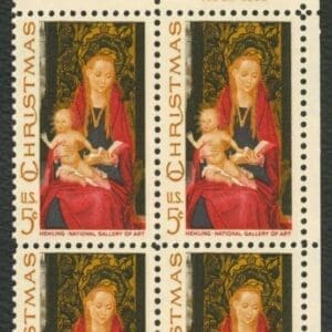 Scott# 1336 "MADONNA & CHILD BY MEMLING" MNH ZIP BLOCK (4)