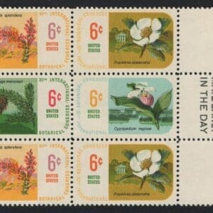 Scott# 1376-79 "BOTANICAL CONGRESS ISSUE" MNH MAIL EARLY BLOCK (6)