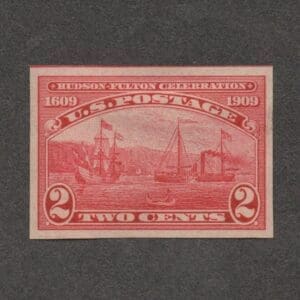 Scott# 373 "HUDSON FULTON" MINT IMPERF, VERY NICELY CENTERED