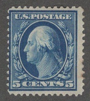 Scott# 378 "WASHINGTON" PERF 12, SLW, MINT HINGED "B" FILLER