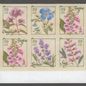 Scott#  Scott# 4505-09 "HERBS" MNH PLATE BLOCK (10) NICELY CENTERED