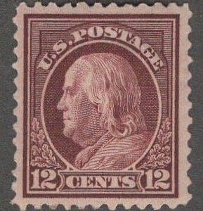 Scott# 512 "FRANKLIN" FLAT PLATE, MNH PERF 11, NICELY CENTERED