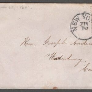 Scott# 65 “WASHINGTON” TR-WI7 NYFM COGWHEEL CANCEL ON COVER