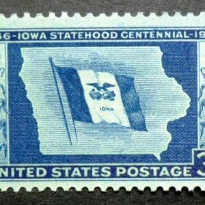 Scott# 942 "IOWA STATEHOOD CENTENNIAL" MNH, NICELY CENTERED