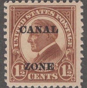 Scott# 72 CANAL ZONE "HARDING" MINT SINGLE, NICELY CENTERED