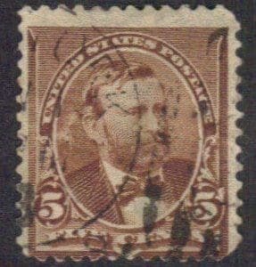 Scott# 223 "GRANT" USED WITH NEW YORK CDS CANCEL