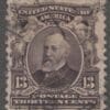 Scott# 308 "HARRISON - ORNATE SERIES" USED, NICELY CENTERED