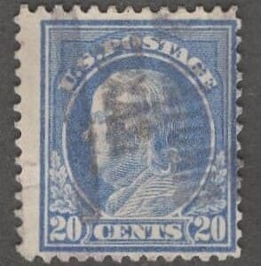 Scott# 419 "FRANKLIN" PERF 12, SLWMK, SAN ANTONIO TX BOX CANCEL