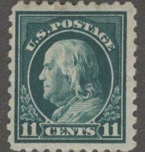 Scott# 434 "FRANKLIN" MINT FLAT PLATE PERF 10 SLWMK * SEE DETAILS *