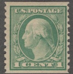 Scott# 452 "WASHINGTON" MINT, VERTICAL PERF 10 ROTARY COIL, SLWMK