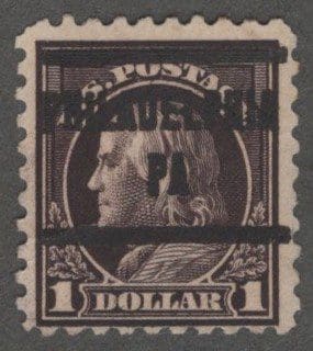 Scott# 478 "FRANKLIN" WITH A NICELY STRUCK PHILADELPHIA PA PRECANCEL