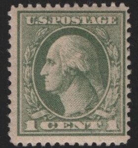 Scott# 536 "WASHINGTON" MNH OFFSET PERF 12.5 ISSUE of 1919