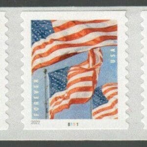 Scott# 5655 "FLAG" (3K) PERF 10.75 PNC(5) P#B1111 NICELY CENTERED