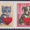Scott# 5745-46 "LOVE PUPPY & KITTEN" MNH PAIR, NICELY CENTERED