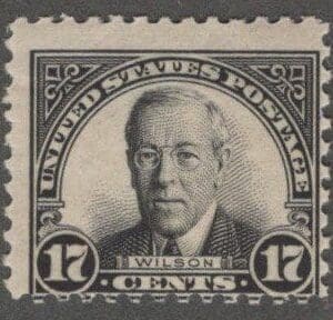 Scott# 623 "WOODROW WILSON - 28th PRESIDENT" PERF 11, MNH