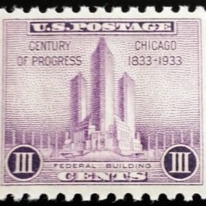 Scott# 729 "CHICAGO FAIR" MNH SINGLE, NICELY CENTERED