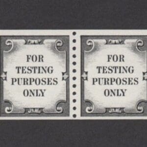 Scott# TD112 "TEST STAMP" MNH COIL PAIR, NICELY CENTERED