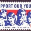Scott# 1342 "SUPPORT OUR YOUTH" MNH, NICELY CENTERED