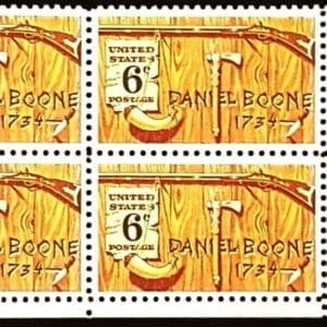 Scott# 1357 "DANIEL BOONE" MNH ZIP BLOCK (4) NICELY CENTERED