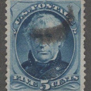 Scott# 179 "ZACHARY TAYLOR" USED, DEEP COLOR, VERY WELL CENTERED