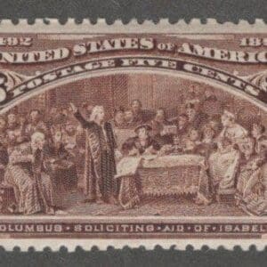 Scott# 234 "COLUMBIAN - SOLICITING AID" MNH, NICELY CENTERED
