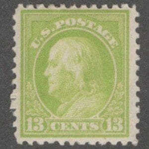 Scott# 513 "FRANKLIN" MINT FLAT PLATE PERF 11, NICELY CENTERED