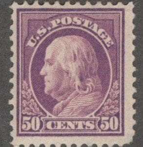 Scott# 517 "FRANKLIN" MINT FLAT PLATE PRINTING, PERF 11