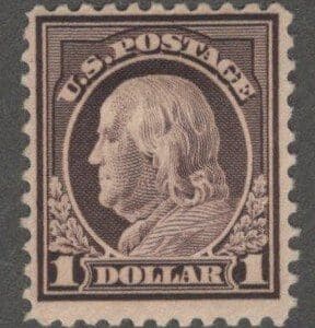 Scott# 518 "FRANKLIN" MINT FLAT PLATE PERF 11