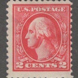 Scott# 527 "WASHINGTON" MINT HINGED PERF 11 OFFSET, TYPE V