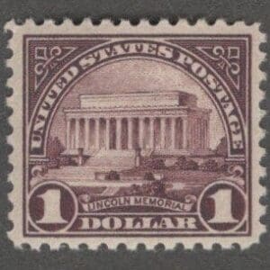 Scott# 571 "LINCOLN MEMORIAL" MNH, NICELY CENTERED
