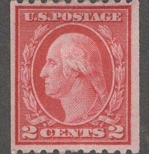 Scott# 488 "WASHINGTON" MINT TYPE III PERF 10 ROTARY PRESS COIL, NICELY CENTERED