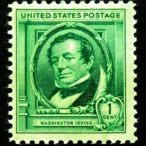 Scott# 859 "FAMOUS AMERICANS - WASHINGTON IRVING" MNH, NICELY CENTERED