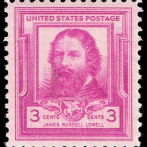 Scott# 866 "FAMOUS AMERICANS - LOWELL" MNH, NICELY CENTERED