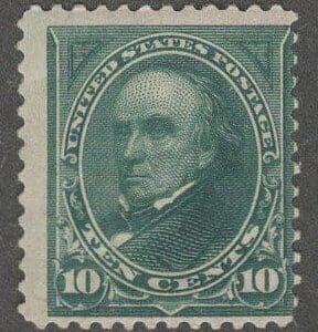 Scott# 273 "WEBSTER" MINT, DBL LINE WMK WITH FLAWS * SEE DETAILS *