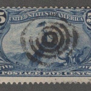Scott# 288 "TRANS MISSISSIPPI" USED, SON BULLSEYE CANCEL