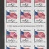 Scott# 2886a BLACK "G" RATE, IMPERFORATE S/A MNH BOOKLET PANE (18)