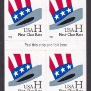 Scott# 3268A "H-RATE" INTACT BOOKLET PANE (10) NICELY CENTERED